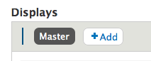 A dummy blank space, + a dead button called 'Master', + the add button.